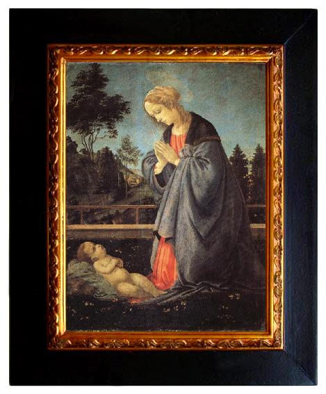 framed  Filippino Lippi The Adoration of the Child, Ta064